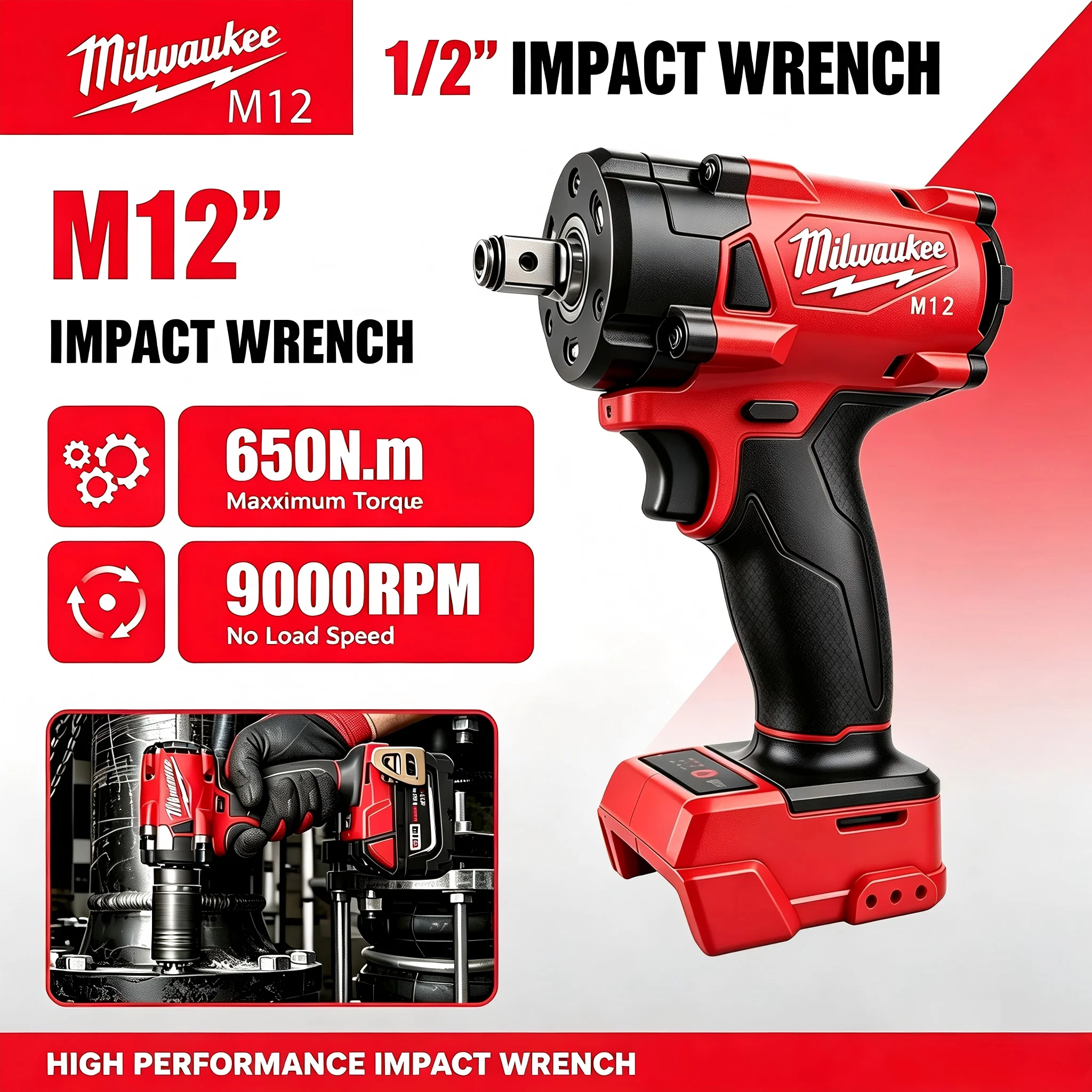 Milwaukee M12 1/2' M18 FUEL Br - огляд і ціна Milwaukee Drill M18 Fuel