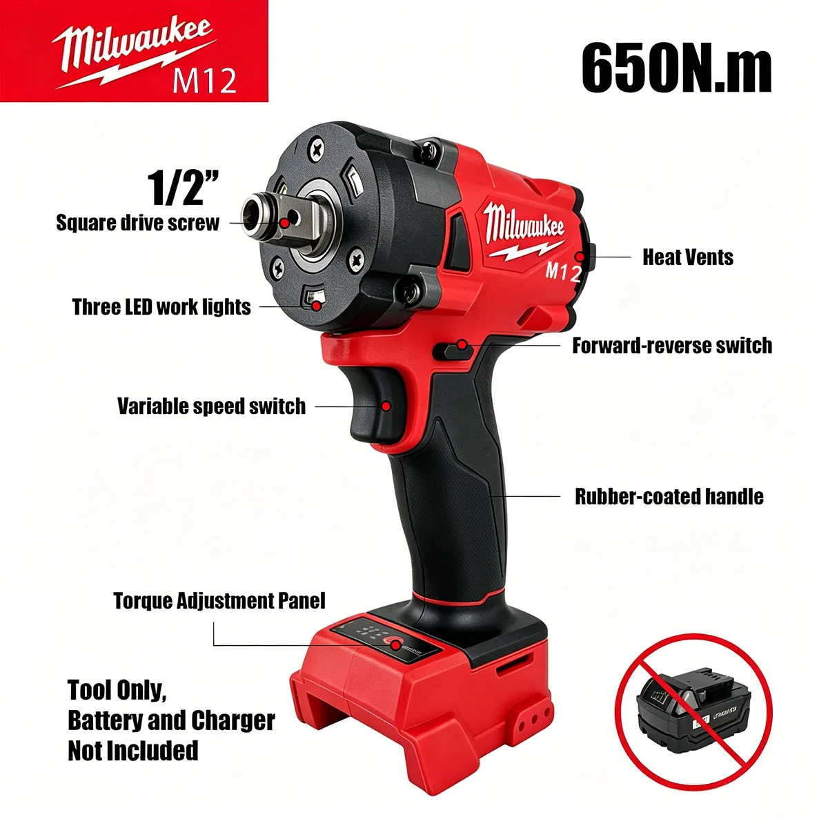 Milwaukee M12 1/2' M18 FUEL Br - огляд і ціна Milwaukee Drill M18 Fuel