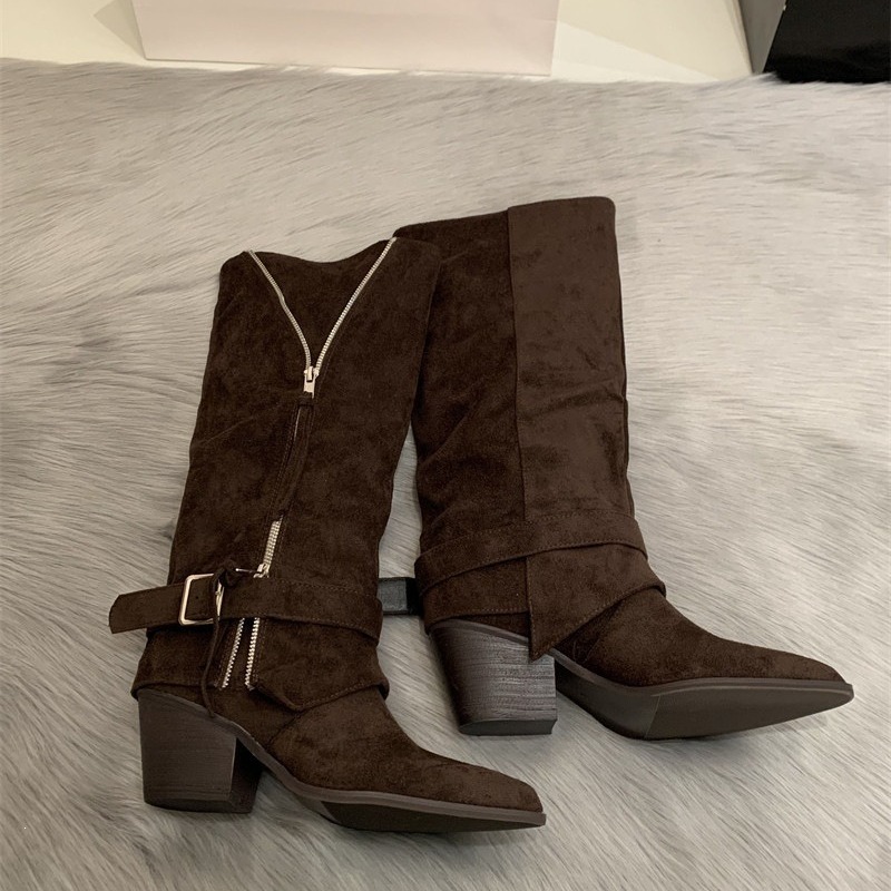 Women's Boots Vintage Suede Le - огляд і ціна Pipe Bending Spring